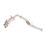 EXHAUST DOWNPIPE for CADILLAC XT4 2.0T  Material: Stainless Steel  Optionally:  For an extra cost we can add heat shield protection 200 cell catalytic converter