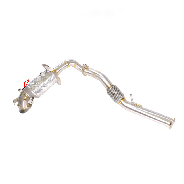 EXHAUST DOWNPIPE for CADILLAC XT4 2.0T  Material: Stainless Steel  Optionally:  For an extra cost we can add heat shield protection 200 cell catalytic converter