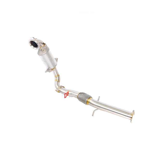 EXHAUST DOWNPIPE for CADILLAC XT4 2.0T  Material: Stainless Steel  Optionally:  For an extra cost we can add heat shield protection 200 cell catalytic converter