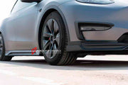 CARBON AERO KIT for TESLA MODEL Y 2021+
Set includes:
Front Lip
Front Lip Canards
Side Skirts
Rear Diffuser
Rear Spoiler
NOTE: Professional installation is required
Contact us for pricing