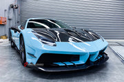 CARBON BODY KIT for FERRARI 488 GTB SPIDER 2015 - 2019
Set includes:
Front Lip
Front Bumper
Hood / Bonnet
Side Skirts
Rear Quarter Rocker Panel Side Skirt
Rear Spoiler
Rear Bumper
Rear Diffuser
Material: Fiberglass with Carbon fiber
NOTE: Professional installation is required.