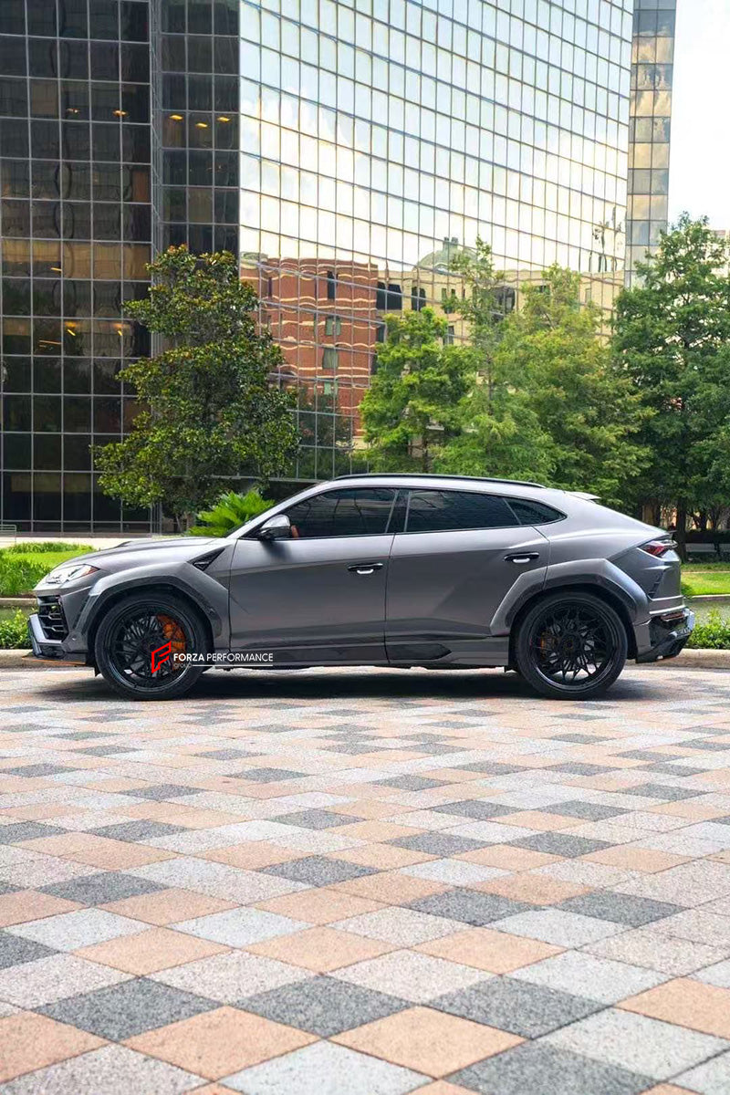 DRY CARBON BODY KIT FOR LAMBORGHINI URUS R-Style
Set includes:
Front Lip
Hood
Fender Flares
Side Skirts
Rear Spoiler
Rear Diffuser
Material: Dry Carbon
Note: Professional installation is required
CONTACT US FOR PRICING