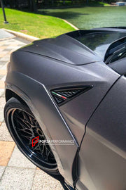 DRY CARBON BODY KIT FOR LAMBORGHINI URUS R-Style
Set includes:
Front Lip
Hood
Fender Flares
Side Skirts
Rear Spoiler
Rear Diffuser
Material: Dry Carbon
Note: Professional installation is required
CONTACT US FOR PRICING