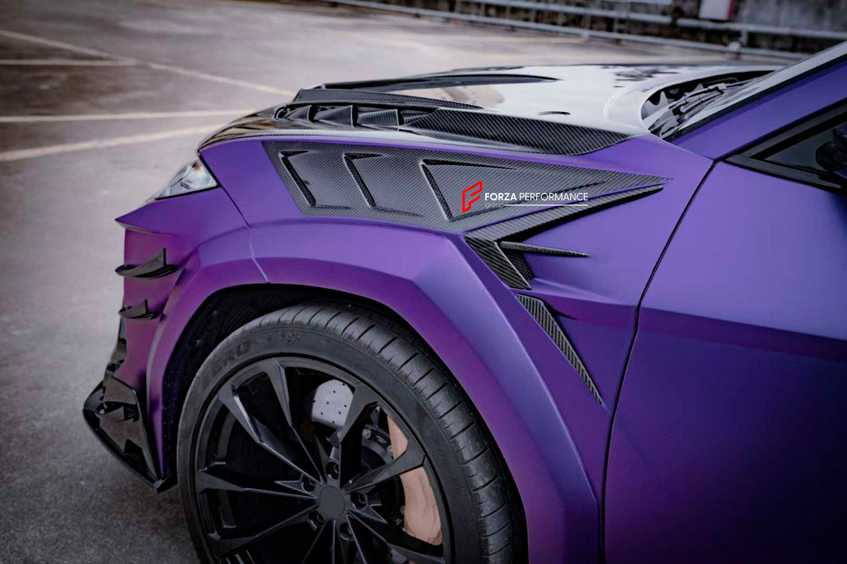 CARBON BODY KIT for LAMBORGHINI URUS S PERFORMANTE
Set includes:
Front Bumper
Hood
Side Fenders
Side Skirts
Roof Spoiler
Rear Spoiler
Rear Bumper
Exhaust Tips
Exhaust System
Material: Carbon Fiber
Note: Professional installation is required.
CONTACT US FOR PRICING
Payment ►
Visa
Mastercard
PayPal with a credit card (add 4.4% at checkout)
Payoneer
Cryptocurrency
Shipment ►
By express DHL/UPS/TNT/FedEx
To the local international airport
Special line by air
Special line by the sea
To Europe and the UK by
