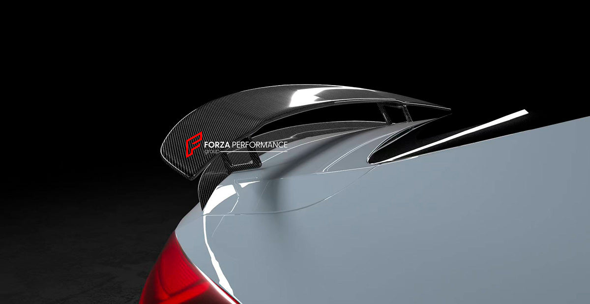 CARBON BODY KIT for MERCEDES-BENZ CLE53 AMG COUPE 2025+
Set includes:
Front Lip
Front Bumper Trims
Front Fender Trims
Side Skirts
Rear Wing Spoiler
Rear Duck Spoiler
Rear Bumper Trims
Rear Diffuser
Material: Carbon Fiber
NOTE: Professional installation is required