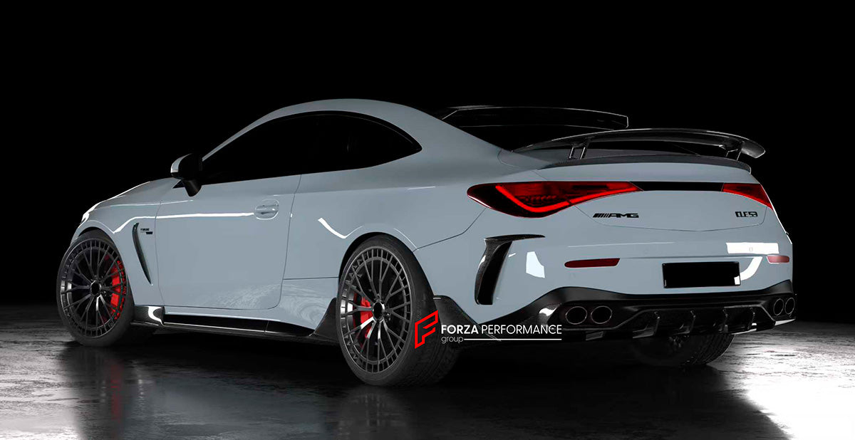 CARBON BODY KIT for MERCEDES-BENZ CLE53 AMG COUPE 2025+
Set includes:
Front Lip
Front Bumper Trims
Front Fender Trims
Side Skirts
Rear Wing Spoiler
Rear Duck Spoiler
Rear Bumper Trims
Rear Diffuser
Material: Carbon Fiber
NOTE: Professional installation is required