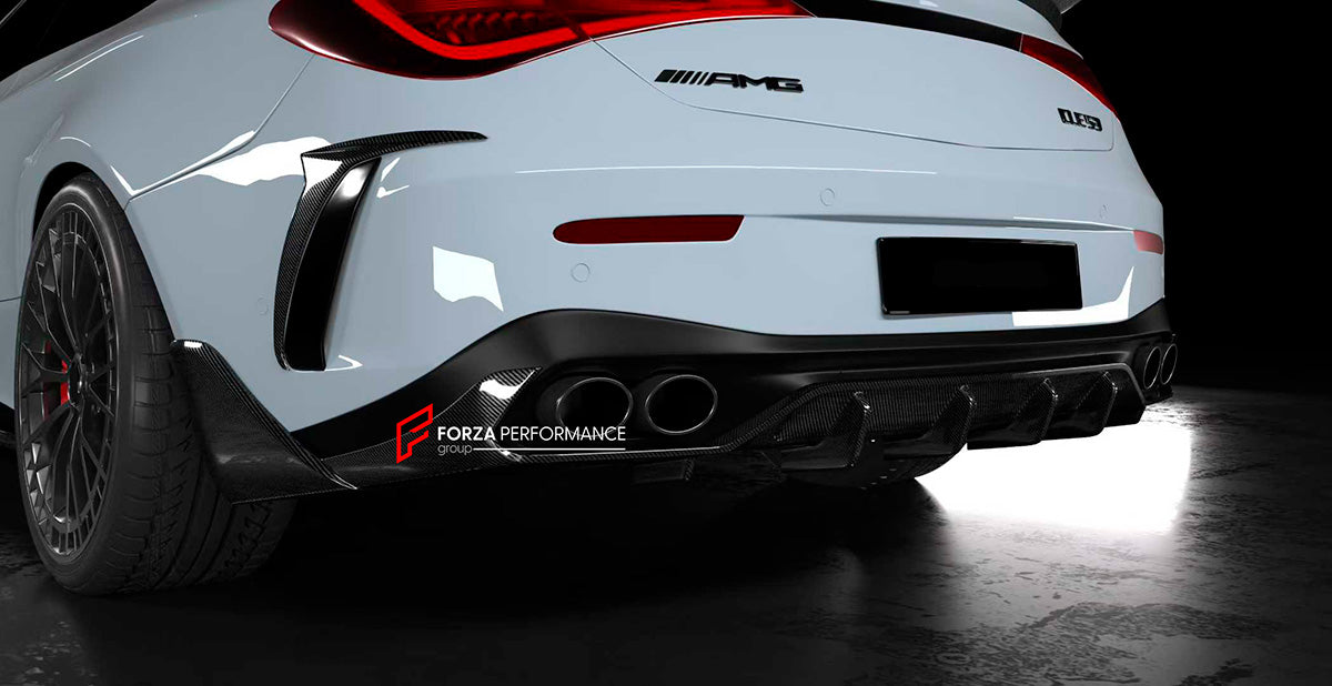 CARBON BODY KIT for MERCEDES-BENZ CLE53 AMG COUPE 2025+
Set includes:
Front Lip
Front Bumper Trims
Front Fender Trims
Side Skirts
Rear Wing Spoiler
Rear Duck Spoiler
Rear Bumper Trims
Rear Diffuser
Material: Carbon Fiber
NOTE: Professional installation is required