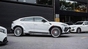 DRY CARBON BODY KIT FOR LAMBORGHINI URUS R-Style
Set includes:
Front Lip
Hood
Fender Flares
Side Skirts
Rear Spoiler
Rear Diffuser
Material: Dry Carbon
Note: Professional installation is required