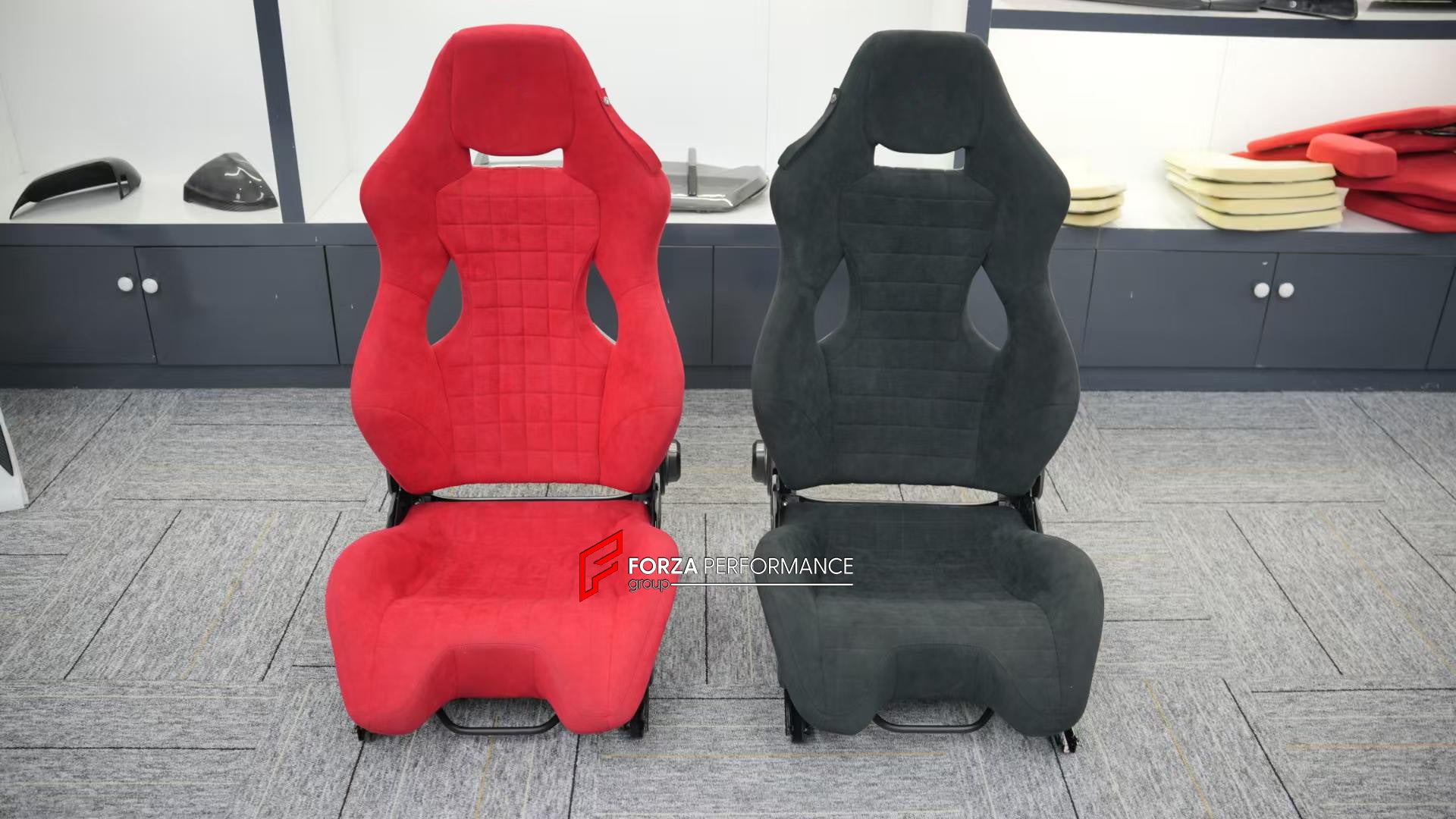 CARBON BUCKET SEATS LWCB for FERRARI
A single seat can be sold, purchasing a pair is not required.
All bucket seats photos on our website are real images of the actual product.
We produce custom carbon bucket seats for every Ferrari models. We offer fully customizable options.
Custom Options:
Cushion Inserts: Custom Design
Finishing Options: Alcantara, Leather, Cloth
Logo Options: Custom Logo by your request
Seats shell material: Dry Carbon
NOTE: Professional installation is required.