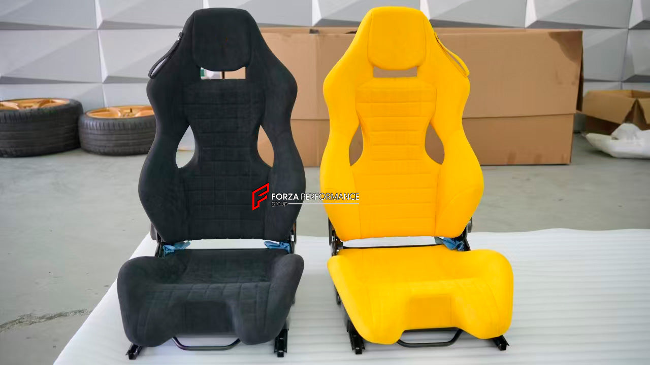 CARBON BUCKET SEATS LWCB for FERRARI
A single seat can be sold, purchasing a pair is not required.
All bucket seats photos on our website are real images of the actual product.
We produce custom carbon bucket seats for every Ferrari models. We offer fully customizable options.
Custom Options:
Cushion Inserts: Custom Design
Finishing Options: Alcantara, Leather, Cloth
Logo Options: Custom Logo by your request
Seats shell material: Dry Carbon
NOTE: Professional installation is required.