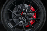 We manufacture premium quality carbon ceramic brakes discs rotors for MERCEDES BENZ S-CLASS S63 AMG W222 2013 - 2021 in any size
Specification:
Authentic Brembo BM8 8 Pot Front Brake Calipers
Authentic Brembo BM4 4 pot Rear Brake Calipers
Authentic Brembo Electric Parking Brakes
Front disc: 410 mm, thickness 36 mm
Rear disc: 380 mm, thickness 28 mm
Material: Carbon Ceramic ( C / SiC) rings, Aluminium hat / bell
Includes: Carbon ceramic brake disсs / rotors, brake pads, brackets for calipers, hoses.
Fi