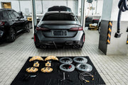 CARBON CERAMIC BIG BRAKE KIT for BIG BRAKE KIT for BMW M5 G90 G99 2024+
Forza Performance Group offers various types of big brake kits, all types of aftermarket brake calipers, as well as genuine original brands of all types, such as AP Racing, Brembo, Akebono, AMG, M Performance, Audi, Porsche, Lamborghini, Toyota TRD, etc.
Material: Carbon Ceramic
Current set includes:
2x Authentic Akebono 10 Pot Front Brake Calipers
2x Authentic Brembo 4 pot Rear Brake Calipers with EPB
2x Front Brake Discs
2x Rear