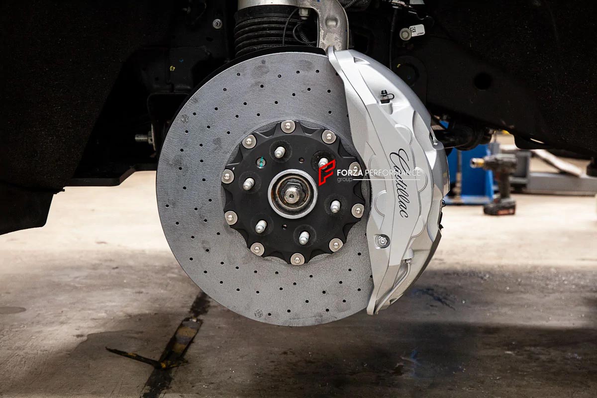 CARBON CERAMIC BIG BRAKE KIT for CADILLAC ESCALADE 2021 - 2024
Forza Performance Group offers various types of big brake kits, all types of aftermarket brake calipers, as well as genuine original brands of all types, such as AP Racing, Brembo, Akebono, AMG, M Performance, Audi, Porsche, Lamborghini, Toyota TRD, etc.
Material: Carbon Ceramic
Current set includes:
2x Authentic Akebono 10 pot Front Brake Calipers
2x Authentic Brembo 4 pot Rear Brake Calipers
2x Authentic Brembo Electronic Parking Brakes
2x