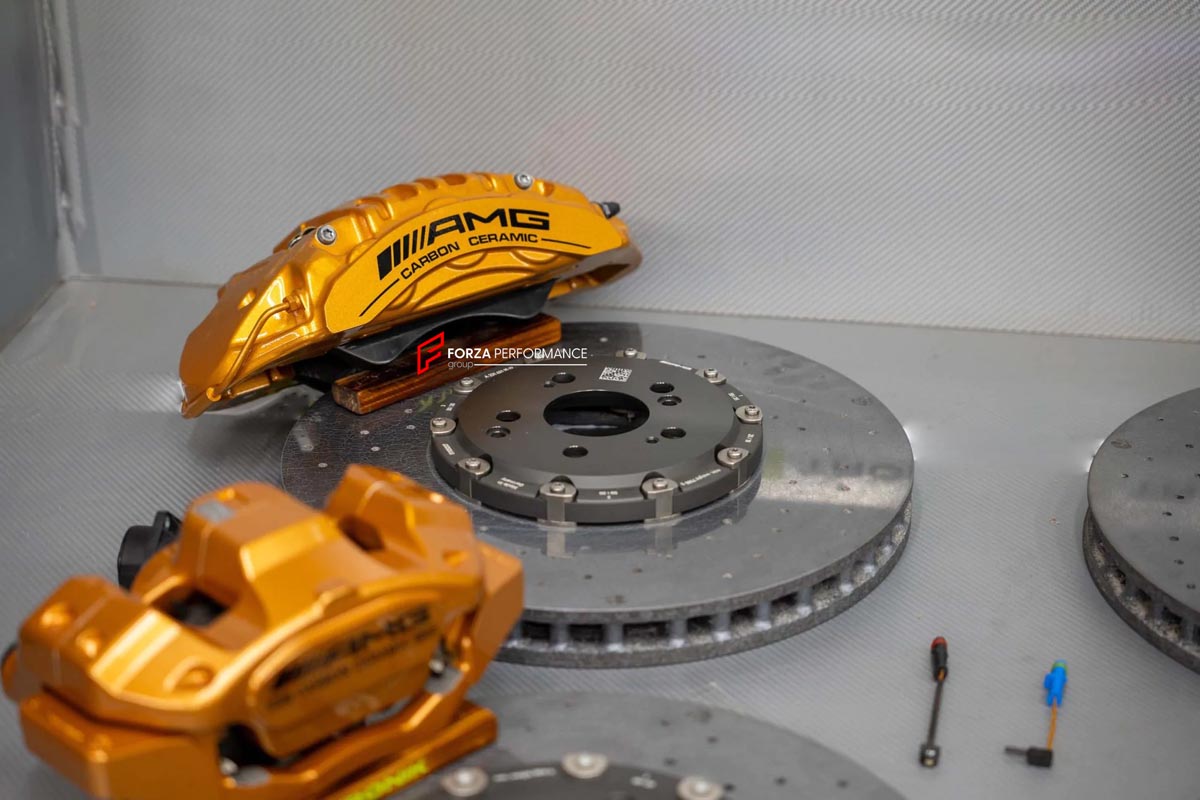 CARBON CERAMIC BIG BRAKE KIT for MERCEDES-BENZ SL 63 AMG R232 2022+
Forza Performance Group offers various types of big brake kits, all types of aftermarket brake calipers, as well as genuine original brands of all types, such as AP Racing, Brembo, Akebono, AMG, M Performance, Audi, Porsche, Lamborghini, Toyota TRD, etc.
Material: Carbon Ceramic
Current set includes:
2x Genuine Mercedes Benz AMG 6 Pot Front Brake Calipers
2x Genuine Mercedes Benz AMG 1 pot Rear Brake Calipers
2x Front Brake Discs 402 m