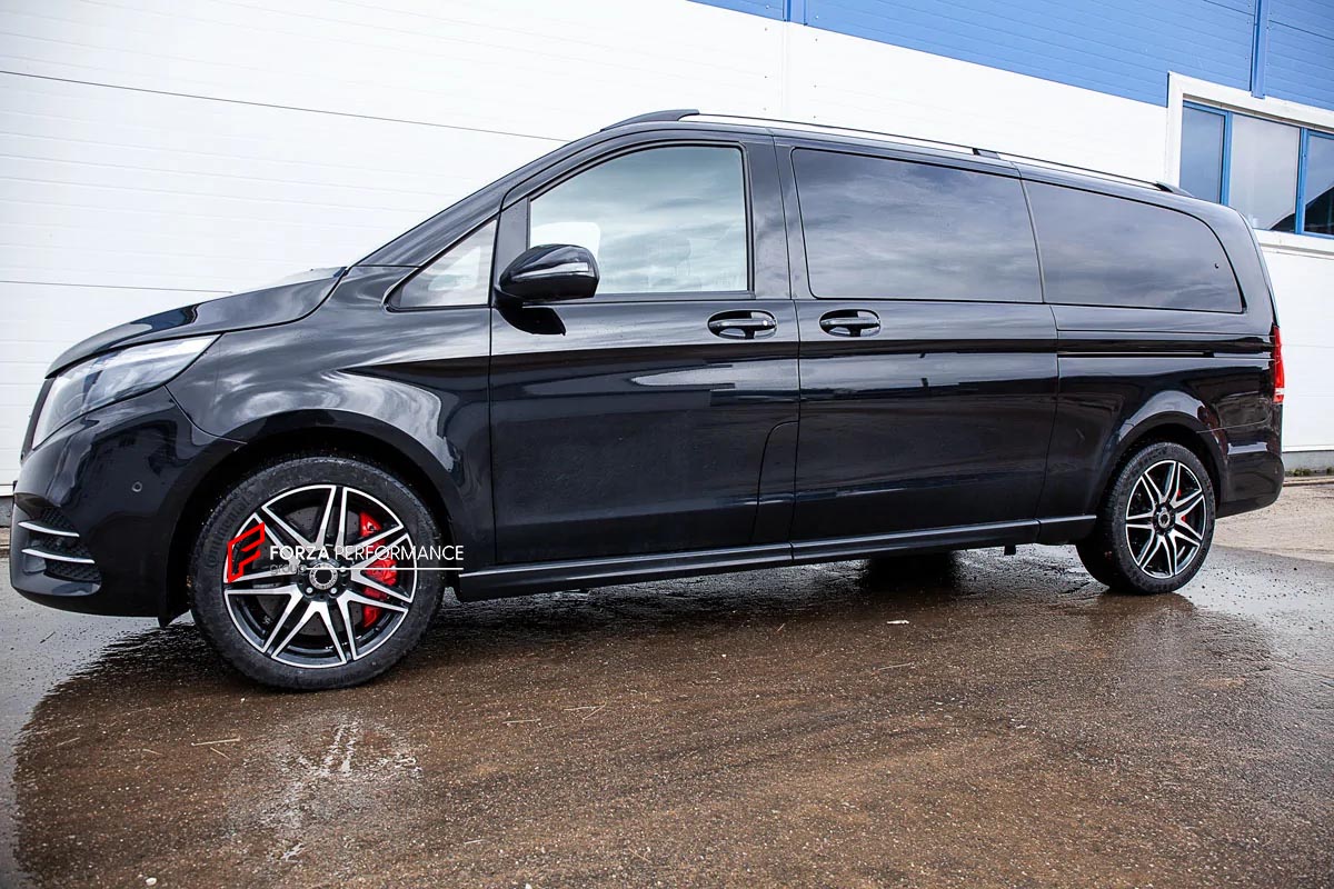 CARBON CERAMIC BIG BRAKE KIT for MERCEDES BENZ V-CLASS VITO W447 2015+
Forza Performance Group offers various types of big brake kits, all types of aftermarket brake calipers, as well as genuine original brands of all types, such as AP Racing, Brembo, Akebono, AMG, M Performance, Audi, Porsche, Lamborghini, Toyota TRD, etc.
Current set includes:
2x Authentic Brembo 6 Pot Front Brake Calipers
2x Authentic Brembo 4 pot Rear Brake Calipers
2x Front Brake Discs 380 mm
2x Rear Brake Discs 380 mm
2x Brake Cal
