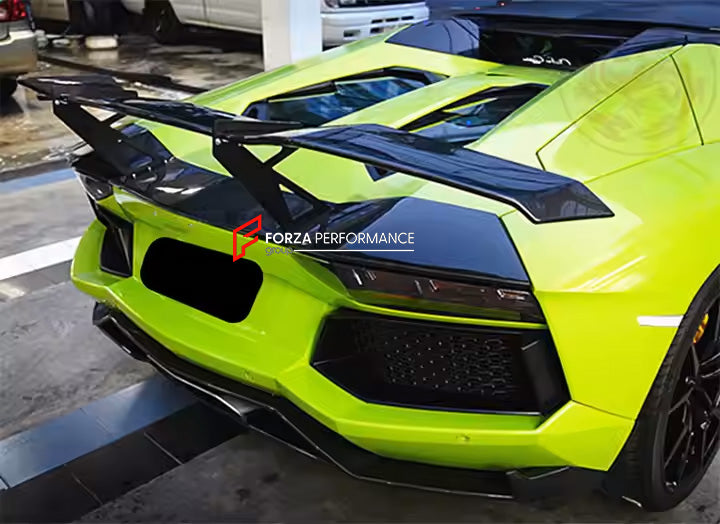 CARBON FIBER BODY KIT FOR LAMBORGHINI AVENTADOR LP700-4 2011 - 2016
Set include:
Front Lip
Side Skirts
Rear Wing Spoiler
Rear Diffuser
Material: Carbon Fiber
NOTE: Professional installation is required.