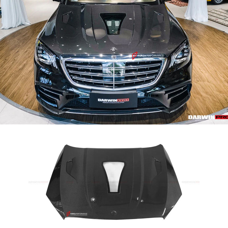 CARBON FIBER HOOD BONNET for MERCEDES BENZ S CLASS W222 AMG 2014 - 2020