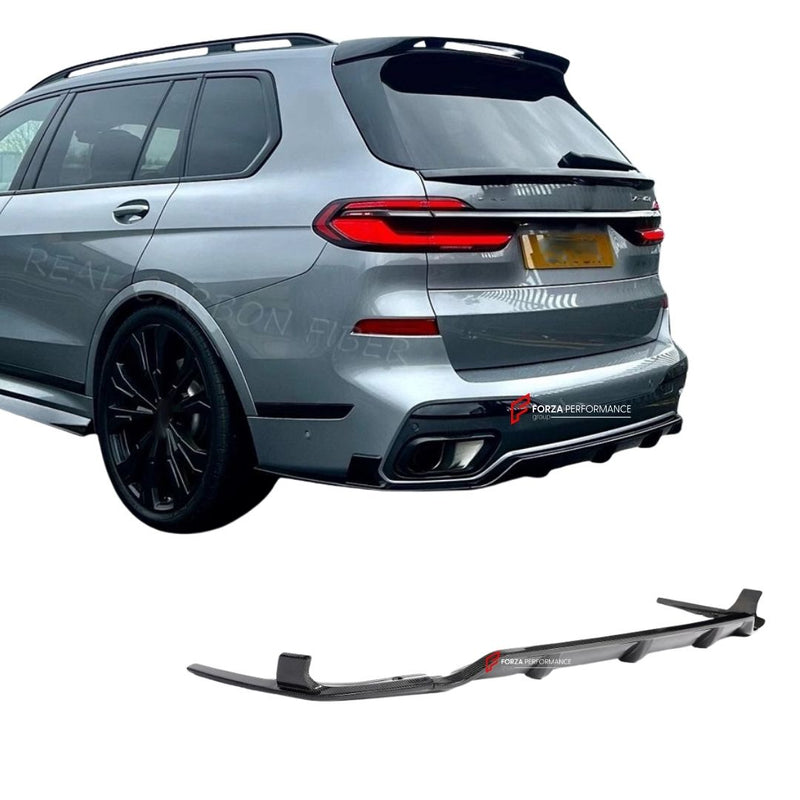 CARBON FIBER REAR DIFFUSER for BMW X7 G07 M SPORT M60I LCI 2023 - 2025