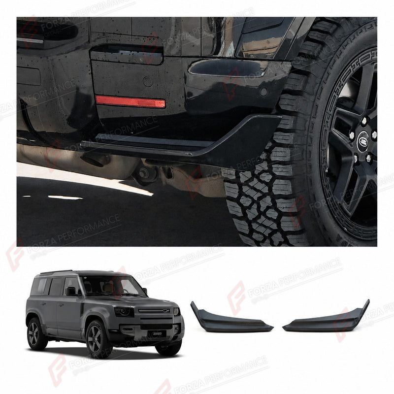 CARBON FIBER REAR SIDE SPLITTERS for LAND ROVER DEFENDER 110 L663 2020+