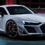 CARBON Front Bumper Canards for Audi R8 V8 V10 Coupe Spyder 2019+
Set includes:
Front Bumper Canards
Material: Carbon
NOTE: Professional installation is required.