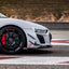 CARBON Front Bumper Canards for Audi R8 V8 V10 Coupe Spyder 2019+
Set includes:
Front Bumper Canards
Material: Carbon
NOTE: Professional installation is required.