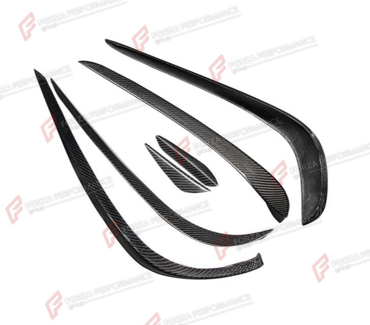 CARBON FRONT CANARDS for MERCEDES BENZ CLA W117 2013 - 2019
