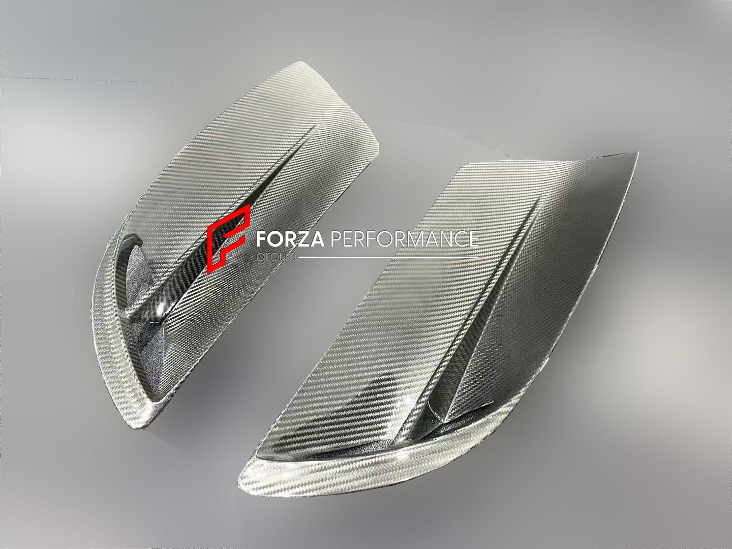 CARBON FRONT FENDER AIR VENT TRIMS for MASERATI MC20 2020+