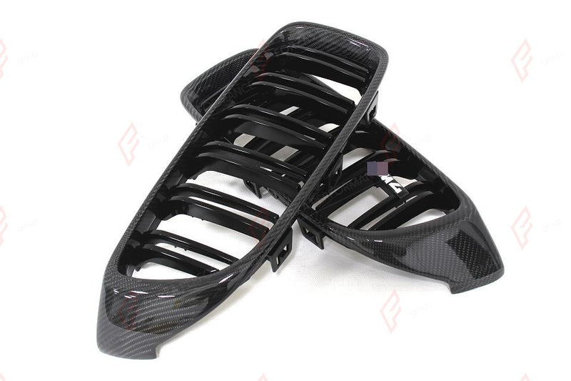 CARBON FRONT GRILLE DUAL SLATS for BMW 4 SERIES F32 F33 F36 2014 - 2020