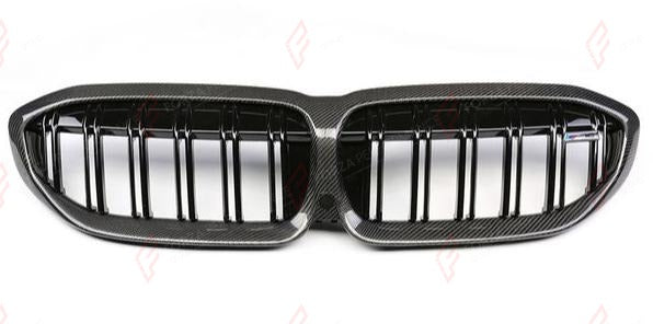 CARBON FRONT GRILLE for BMW 3 SERIES G20 PRE LCI 2019 - 2022