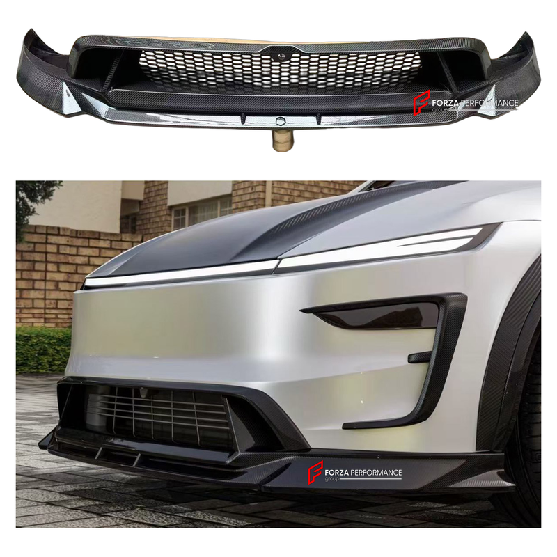 CARBON FRONT LIP for TESLA MODEL Y FACELIFT JUNIPER 2025+