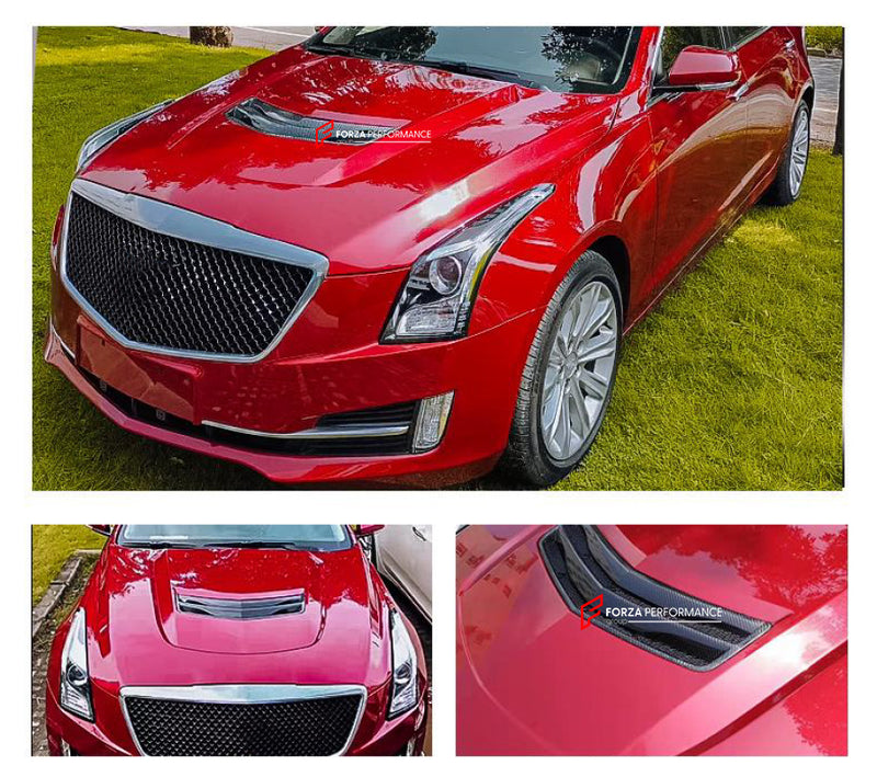 CARBON HOOD BONNET for CADILLAC ATS-L 2013-2019
