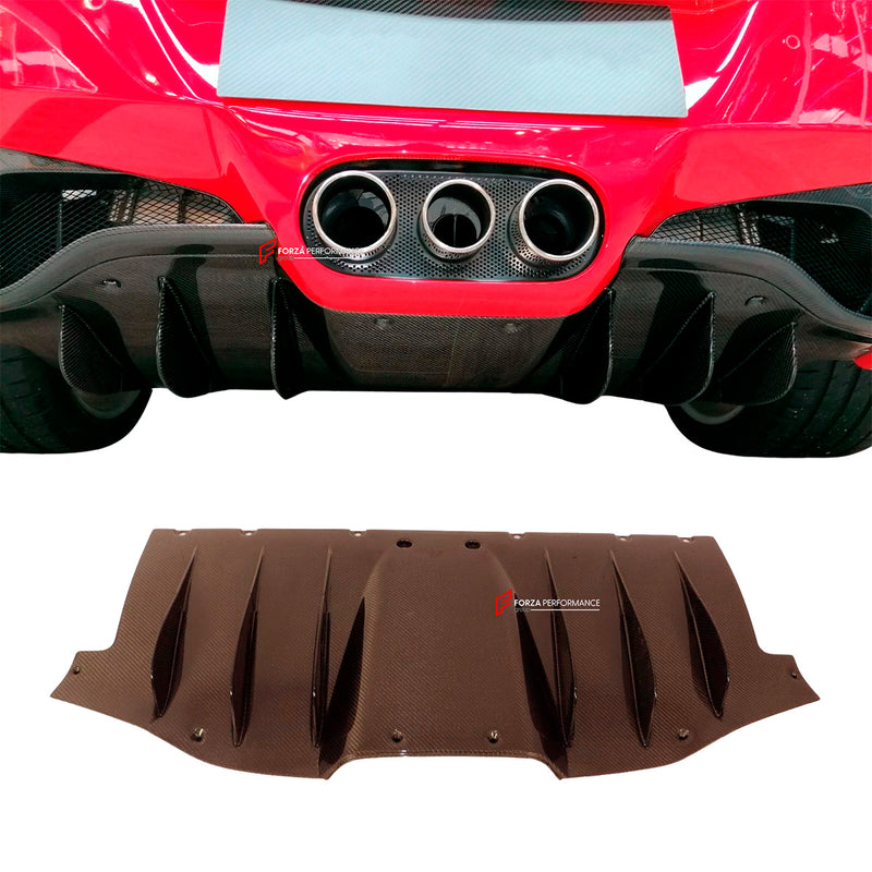 CARBON REAR DIFFUSER for FERRARI 458 ITALIA SPIDER 2009 - 2015