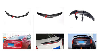 CARBON REAR SPOILERS FOR CADILLAC ATS-L 2013-2019