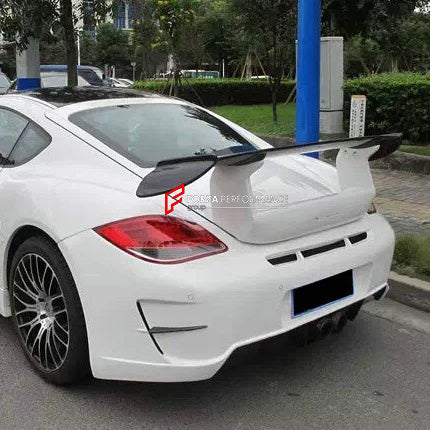 CARBON REAR WING SPOILER for PORSCHE CAYMAN 987.1 987.2 2005 - 2013