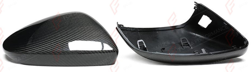 CARBON SIDE MIRROR COVERS for AUDI A4 S4 RS4 B9 2016 - 2024