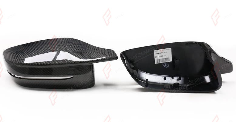 CARBON SIDE MIRROR COVERS M3 G80 STYLE for BMW 5 SERIES G30 2017 - 2023