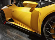 DRY CARBON SIDE SKIRTS FOR LAMBORGHINI HURACAN 610LP EVO