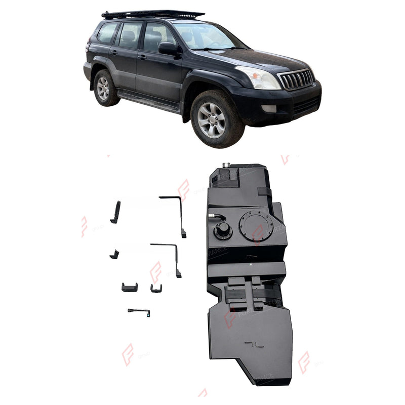 REPLACEMENT LONG RANGE FUEL TANK SYSTEM 120L, +33L (EXTRA 9 GAL) EXTENDED RANGE for TOYOTA LAND CRUISER PRADO LC120 4.0L PETROL 2003-2009