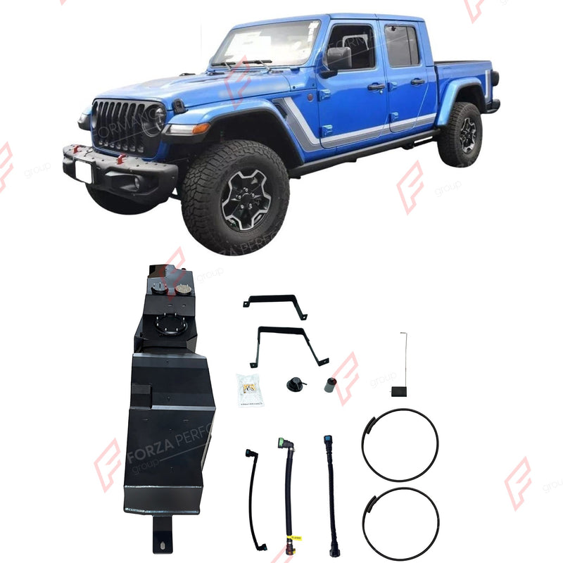 REPLACEMENT LONG RANGE FUEL TANK SYSTEM 130L, +47L (EXTRA 12 GAL) EXTENDED RANGE for JEEP GLADIATOR JT 3.6L PETROL 2020+