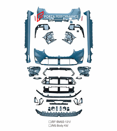 CONVERSION BODY KIT for BMW 5 SERIES G60 G68 2023+ UPGRADE to M5 G90 G99 F95 2024+
 M5 body kit includes:
Front Bumper
Front Grille
Side Skirts
Rear Diffuser
Material: Plastic
Note: Professional installation is required.
Each part can be sent separately. If you need a specific part, please contact us.
Please let us know what product are you interested in exactly.
Contact us for pricing.
Payment ►
Visa
Mastercard
PayPal with a credit card (add 4.4% at checkout)
Payoneer
Cryptocurrency
Shipme