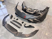 CONVERSION FRONT BUMPER WITH HEADLIGHTS FOR LAMBORGHINI HURACAN LP580 LP610 2015+ UPGRADE TO TECNICA