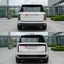 CONVERSION BODY KIT for LAND ROVER RANGE ROVER L405 2012 - 2021 UPGRADE to RANGE ROVER L460 2021+
Set includes:
Front Lip
Front Bumper Assembly
Front Grille
Headlights
Hood Bonnet
Front Fenders
Door Panels
Body Side Door Moldings
Side Skirts
Rear Fenders
Trunk Lid
Rear Bumper Assembly
Rear Diffuser
Material: Plastic
NOTE: Professional installation is required.