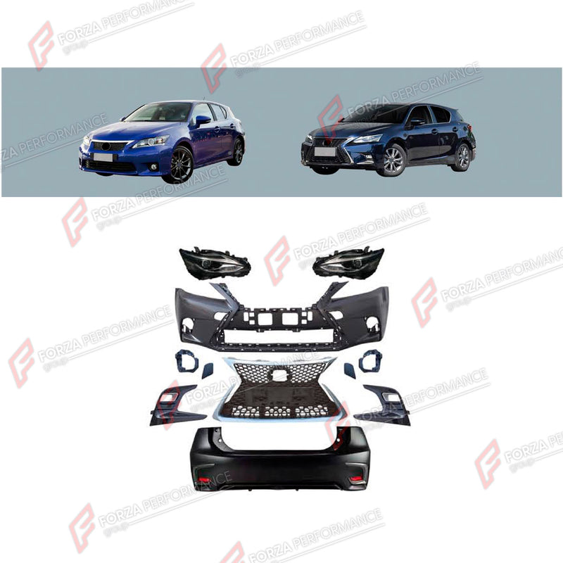 CONVERSION BODY KIT for LEXUS CT200 2011 - 2017 UPGRADE to CT200 FACELIFT 2017 - 2022