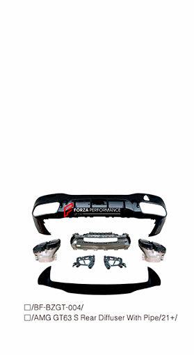 CONVERSION BODY KIT for MERCEDES BENZ AMG GT X290 GT43 GT50 GT53 UPGRADE to GT63 2018+
 Set includes:
Front Lip
Front Bumper
Front Bumper Air Vents
Front Grille
Front Air Vents
Rear Bumper
Rear Diffuser
Exhaust Tips
Material: Plastic
Note: Professional installation is required.
Each part can be sent separately. If you need a specific part, please contact us.
Please let us know what product are you interested in exactly.
Contact us for pricing.
Payment ►
Visa
Mastercard
PayPal with a credit