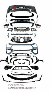 CONVERSION BODY KIT for MERCEDES BENZ AMG GT X290 GT43 GT50 GT53 UPGRADE to GT63 2018+
 Set includes:
Front Lip
Front Bumper
Front Bumper Air Vents
Front Grille
Front Air Vents
Rear Bumper
Rear Diffuser
Exhaust Tips
Material: Plastic
Note: Professional installation is required.
Each part can be sent separately. If you need a specific part, please contact us.
Please let us know what product are you interested in exactly.
Contact us for pricing.
Payment ►
Visa
Mastercard
PayPal with a credit