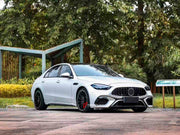 CONVERSION BODY KIT for MERCEDES BENZ C-CLASS W206 2021+ to C63 AMG 2022+
Set includes:
Front Bumper
Hood
Front Grille
Front Fenders
Side Skirts
Rear Diffuser
Rear Spoiler
Exhaust Tips
Material: Plastic
NOTE: Professional installation is required.
Payment ►
Visa
Mastercard
PayPal with a credit card (add 4.4% at checkout)
Payoneer
Cryptocurrency
Shipment ►
By express DHL/UPS/TNT/FedEx
To the local international airport
Special line by air
Special line by the sea
To Europe and the UK by train
Please