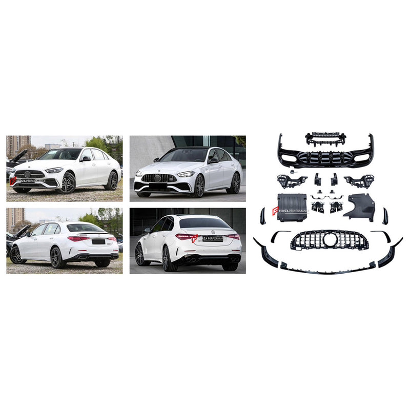 CONVERSION BODY KIT for MERCEDES-BENZ C-CLASS W206 SPORT 2021+ UPGRADE to C-CLASS AMG W206 C43 2022+