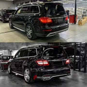 CONVERSION BODY KIT for MERCEDES-BENZ GL X166 2013 - 2016 upgrade to GLS63 AMG X166 2015 - 2019
Set includes:
Front Bumper Assembly
Grille
Headlights
Hood / Bonnet
Fender Flares
Rear Tail Lights
Rear Bumper
Rear Diffuser
Exhaust Tips
NOTE: Professional installation is required