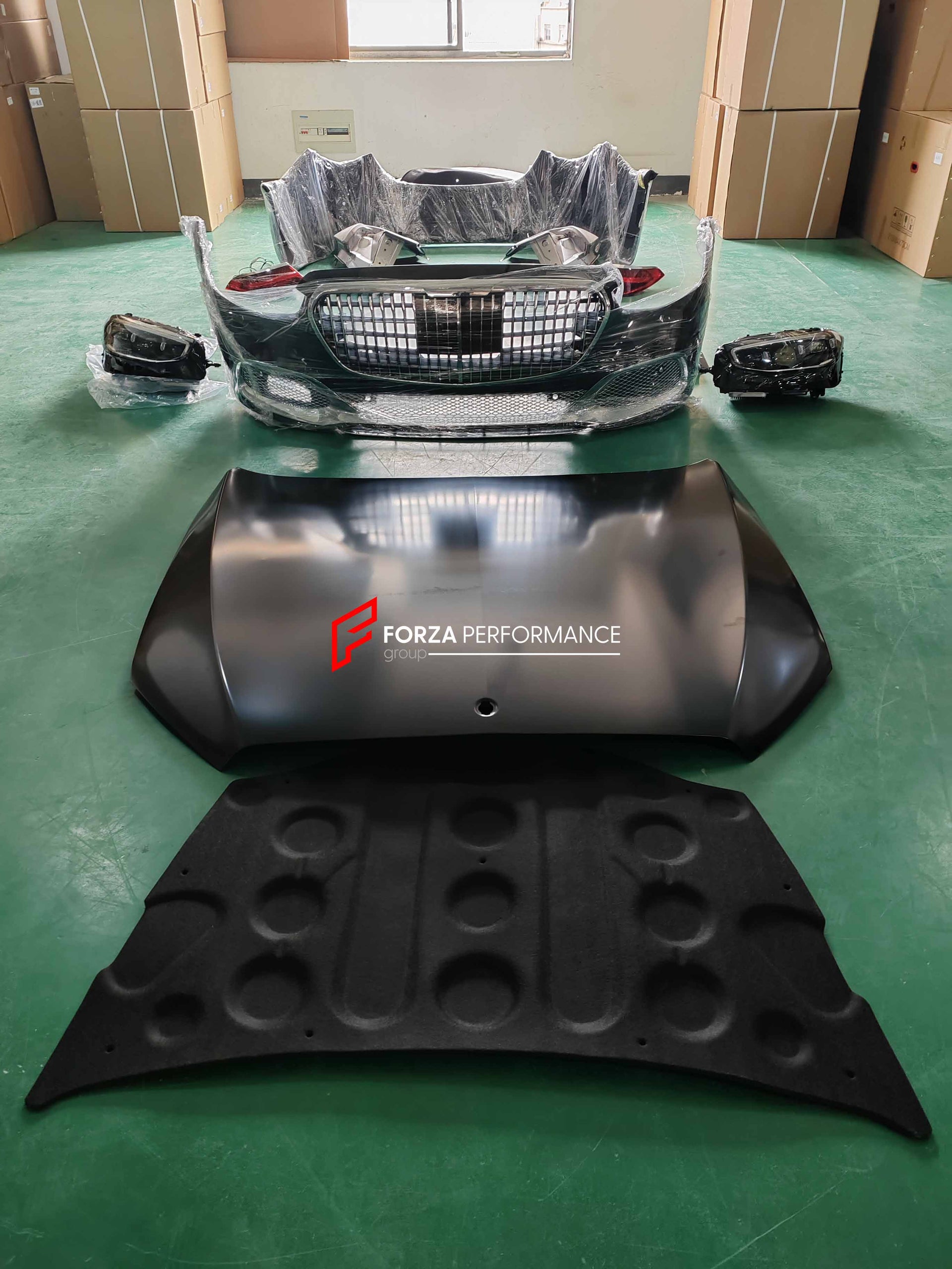 CONVERSION BODY KIT FOR MERCEDES-BENZ W221 2006 - 2013 UPGRADE TO W223 2020 - 2024 MAYBACH