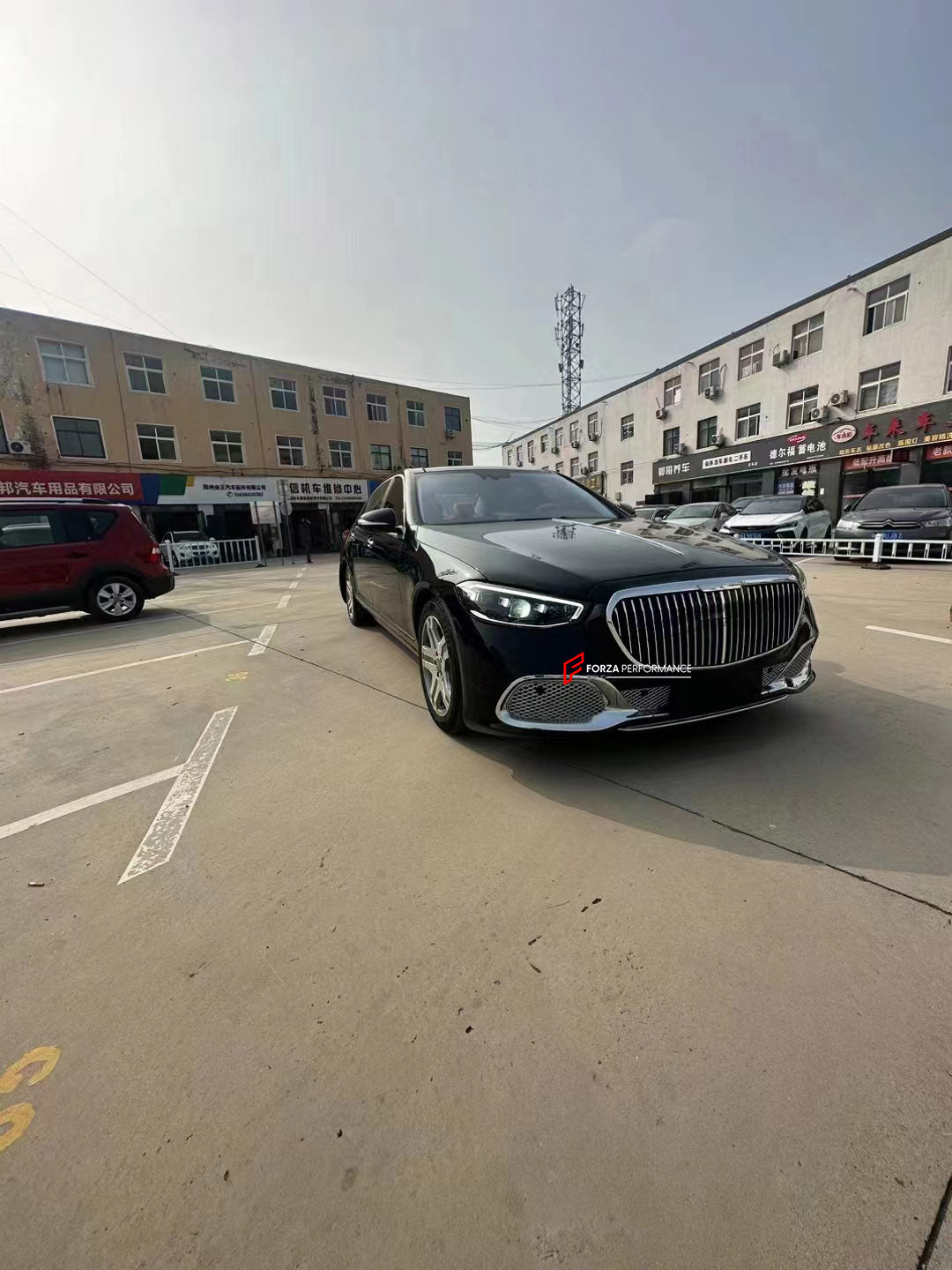 CONVERSION BODY KIT FOR MERCEDES-BENZ W221 2006 - 2013 UPGRADE TO W223 2020 - 2024 MAYBACH